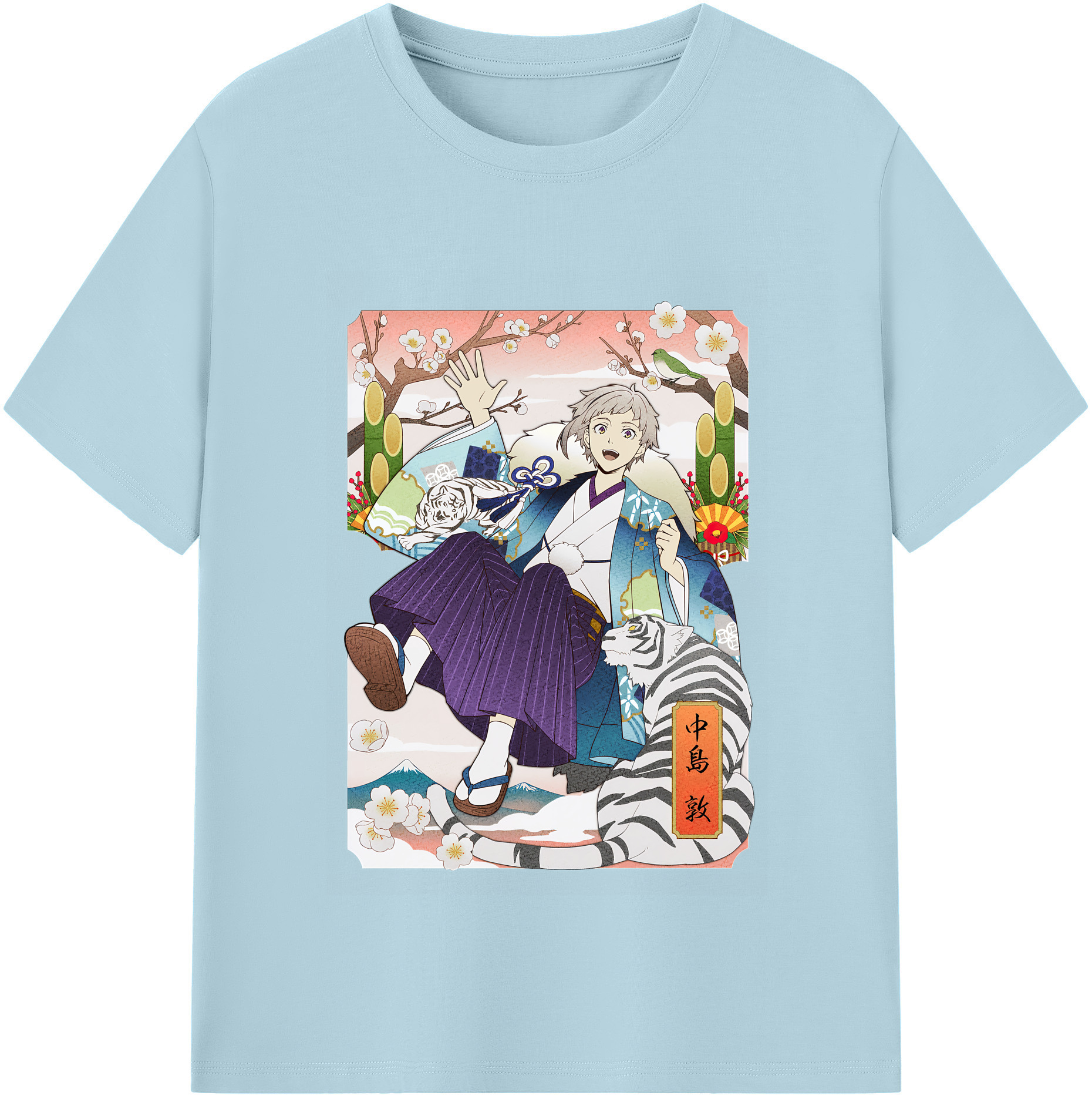 （画像用） 文豪ストレイドッグス Bungo Stray Dogs 綿100％半袖Tシャツ（フロントプリント）